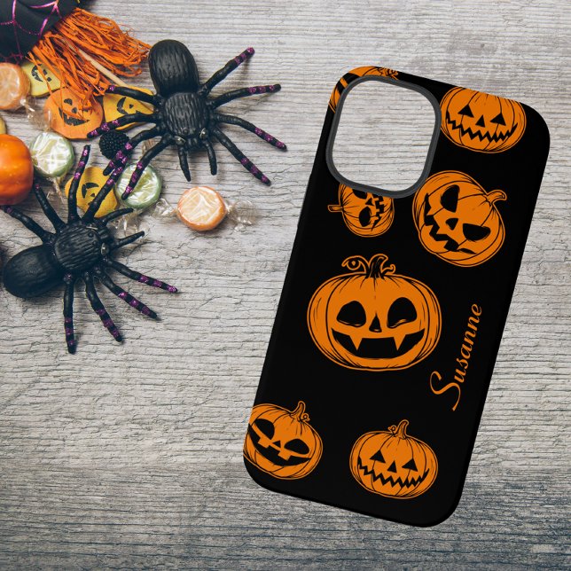 Funda Para iPhone Estuche de teléfono del patrón de calabaza de Hall (Subido por el creador)
