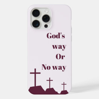 estuche de teléfono "Dios o no puede"