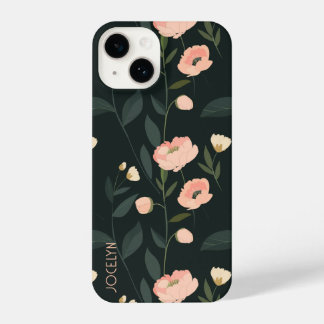 Funda Para iPhone 14 Estuche de teléfono floral personalizado