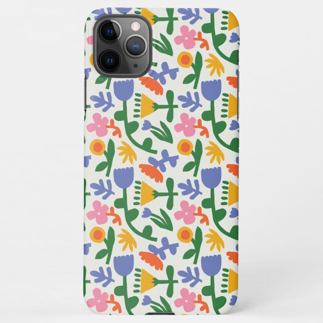 Funda Para iPhone Estuche de teléfono floral Spring Fun (Reverso)