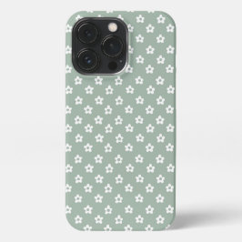 Funda Para iPhone 13 Pro Estuche de teléfono floral verde