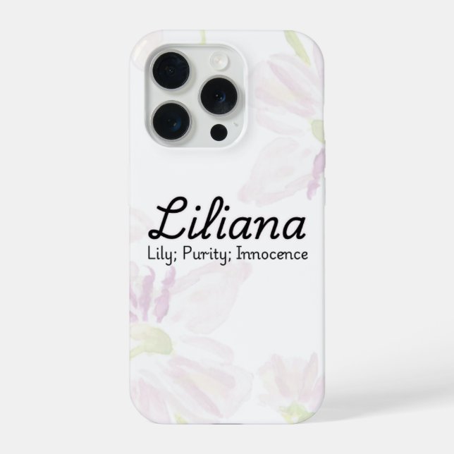 Funda Para iPhone Estuche de teléfono Liliana personalizado (Reverso )