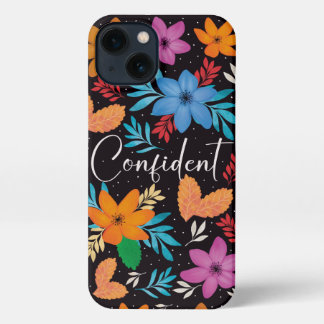 Estuche de teléfono lleno de flores y mentalidad s