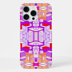 Funda Para iPhone 16 Pro Max Estuche de teléfono morado, rojo y Naranja