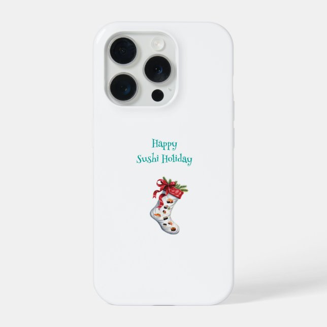 Funda Para iPhone Estuche de teléfono navideño feliz (Reverso )