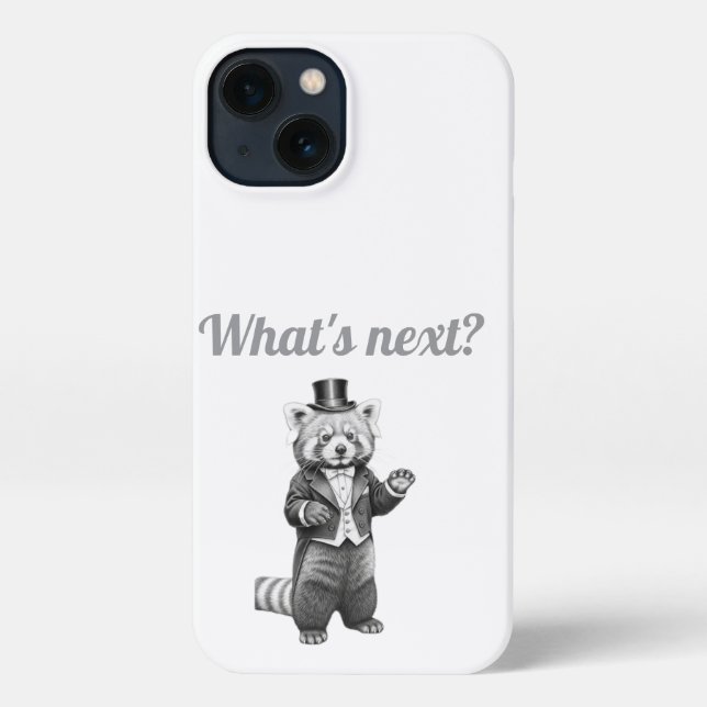 Funda Para iPhone Estuche de teléfono Panda Rojo de Adorbs (Reverso )