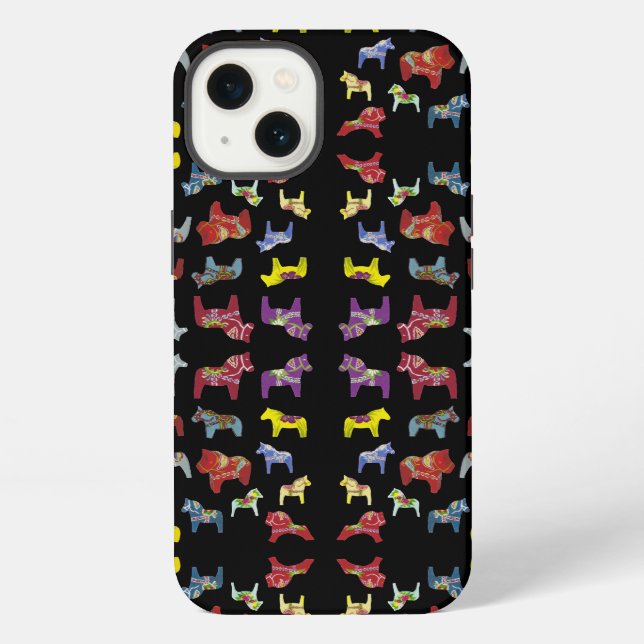 Funda Para iPhone Estuche de teléfono para caballos Dala (Reverso )