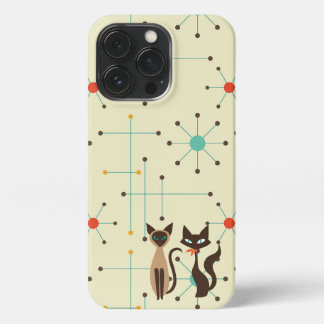 Funda Para iPhone 13 Pro Estuche de teléfono para gatos atómicos de MidMod