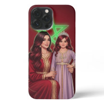 Estuche de teléfono para madres e hijas marroquíes