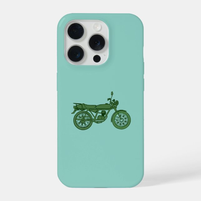 Funda Para iPhone Estuche de teléfono para motocicleta de época (Reverso )