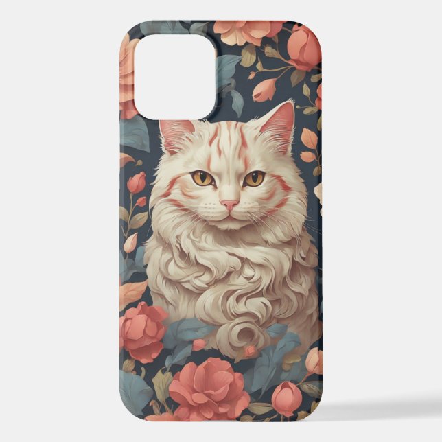 Funda Para iPhone Estuche de teléfono para un gato lindo (Reverso )
