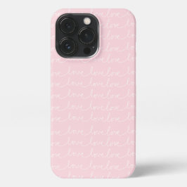 Funda Para iPhone 13 Pro Estuche de teléfono rosa de amor