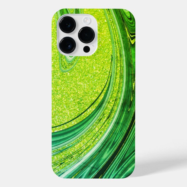 Funda Para iPhone Estuche de teléfono verde tropical (Reverso)