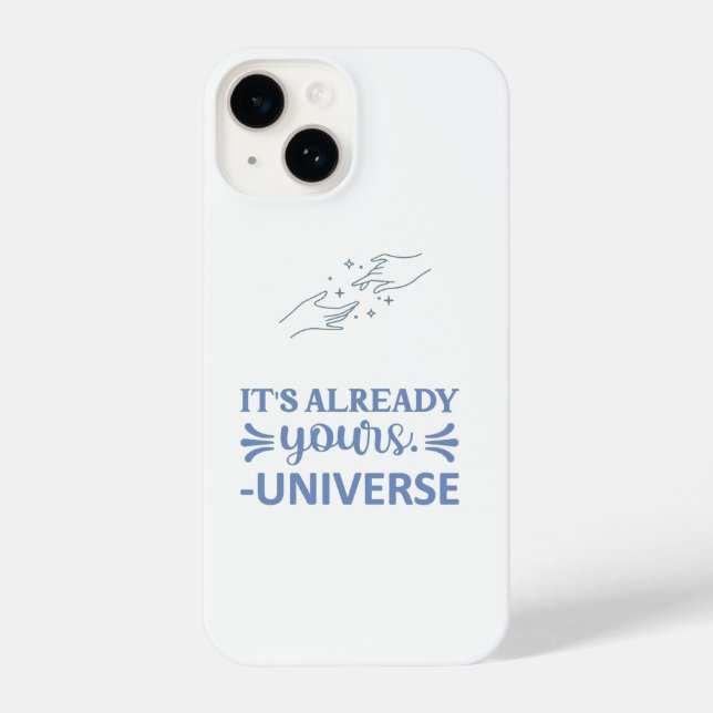Funda Para iPhone Estuche de teléfono "Ya es tu universo" azul (Reverso )