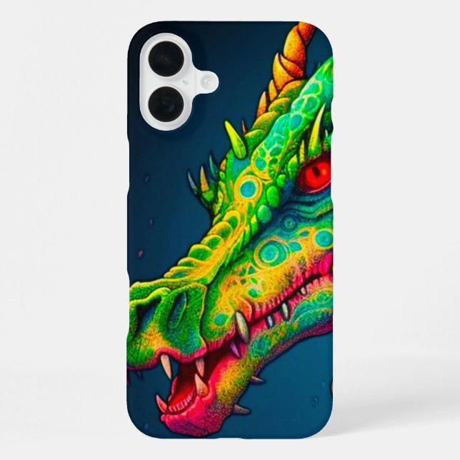 Funda Para iPhone Estuche Dragon Face Phone (Reverso )