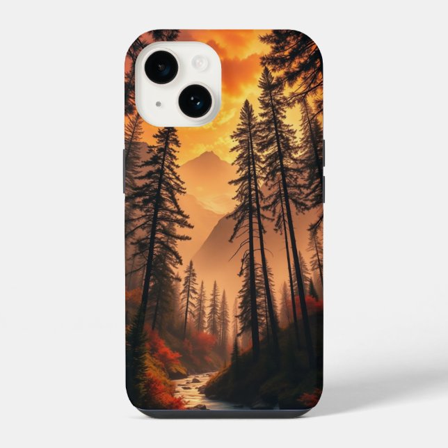 Funda Para iPhone Estuche Dreamy Evening Forest para iPhone (Reverso )