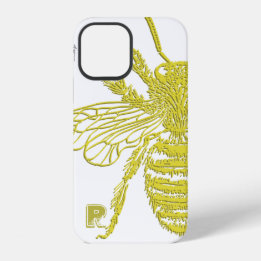 Funda Para iPhone 12 Estuche elegante para iPhone Funda-Mate Gold Bee M