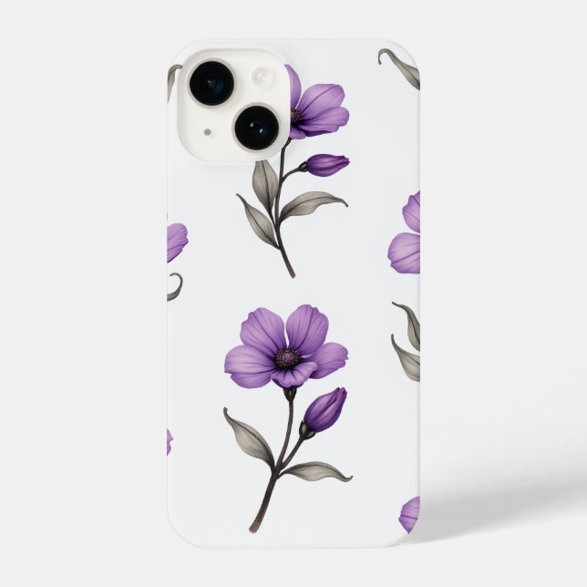 Funda Para iPhone Estuche Floral para teléfono (Reverso )