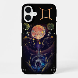 Funda Para iPhone 16 Plus Estuche Gemini Phone, negro
