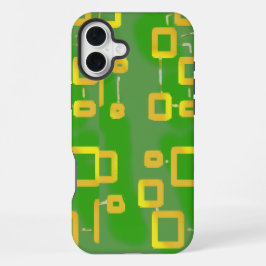 Funda Para iPhone 16 Plus Estuche Green Geométrico Phone