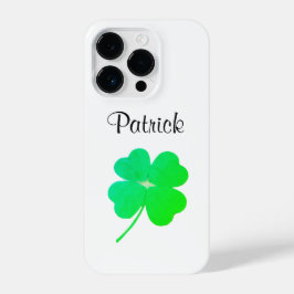 Funda Para iPhone 14 Pro Estuche Green Irish Shamrock St. Patrick's Day Pho