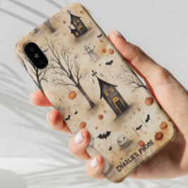 Funda Para iPhone 14 Estuche Halloween Halloween personalizable Regalo,