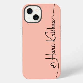 Estuche Hare Krishna art typography para iPhone /