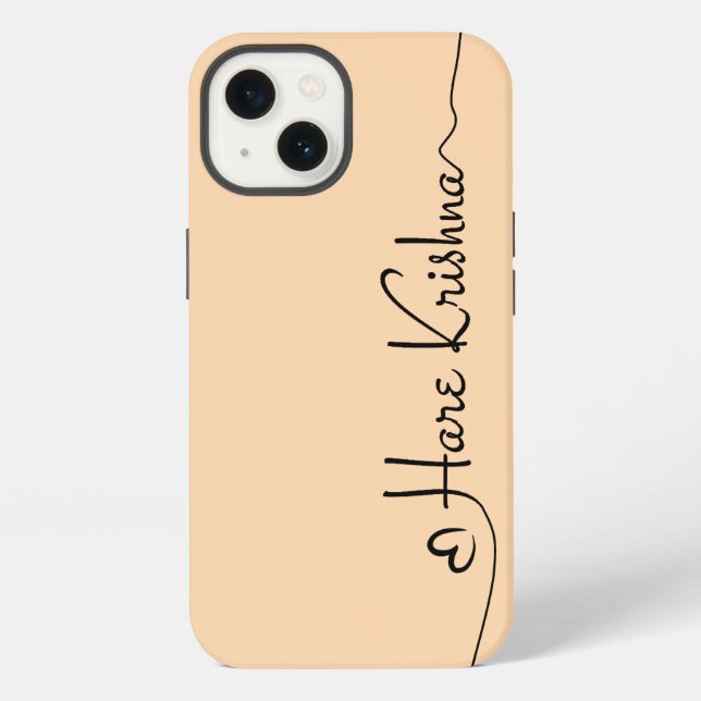 Funda Para iPhone Estuche Hare Krishna art typography para iPhone /  (Reverso )