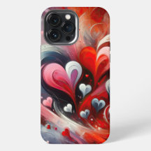 Estuche Hearts Resumen para iPhone / iPad