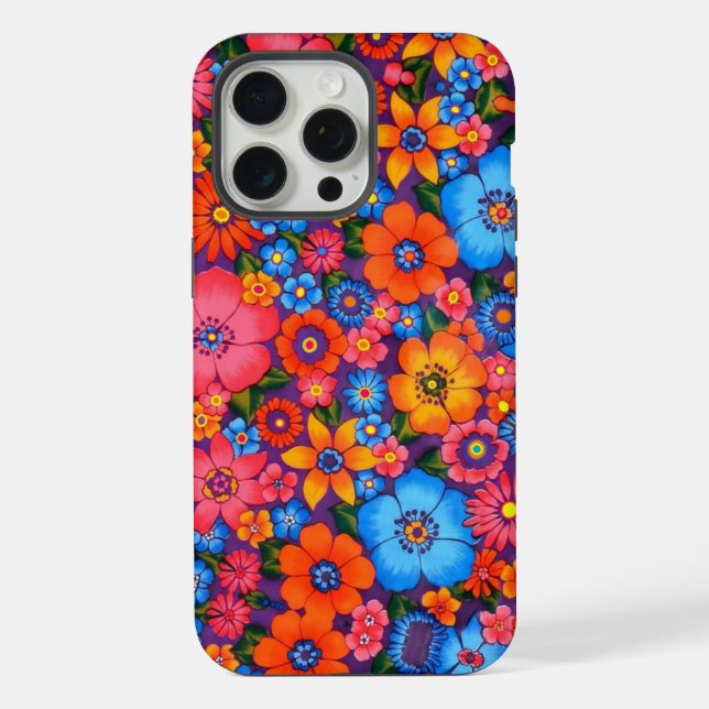Funda Para iPhone Estuche Hippie Love Flower Phone (Reverso )