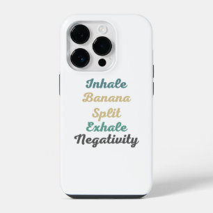 Funda Para iPhone 14 Pro Estuche Inhale Banana Split Exhale Negatividad Tel