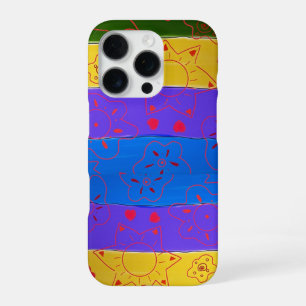 Funda Para iPhone 16 Pro Estuche iPhone de colores tropicales