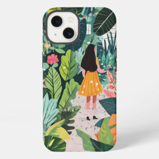 estuche IPhone, diseño botánico