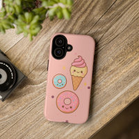 Estuche Kawaii Ice Cream & Donut Phone |