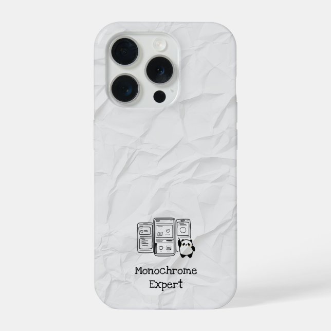 Funda Para iPhone Estuche Monocromo Experto para iPhone (Reverso )