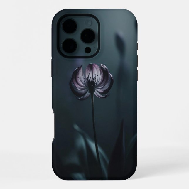 Funda Para iPhone Estuche Moody Dark Flower Phone (Reverso )