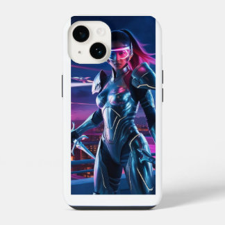 Funda Para iPhone 14 Estuche Neon Cyber Warrior para iPhone - Ciencia F