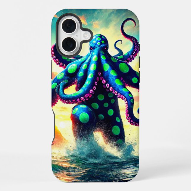 Funda Para iPhone Estuche Octopus Creature Phone (Reverso )