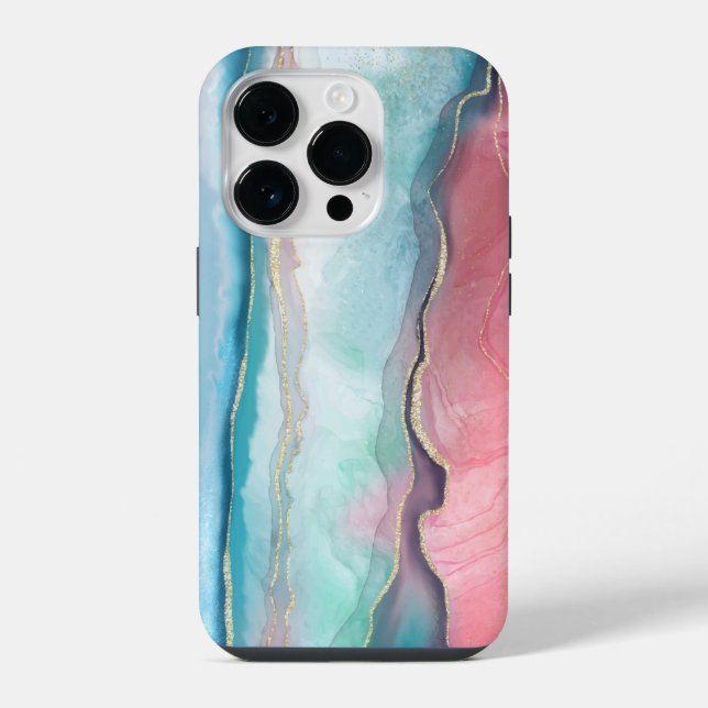 Funda Para iPhone Estuche para iPhone Agate Pattern Funda-Mate (Reverso )