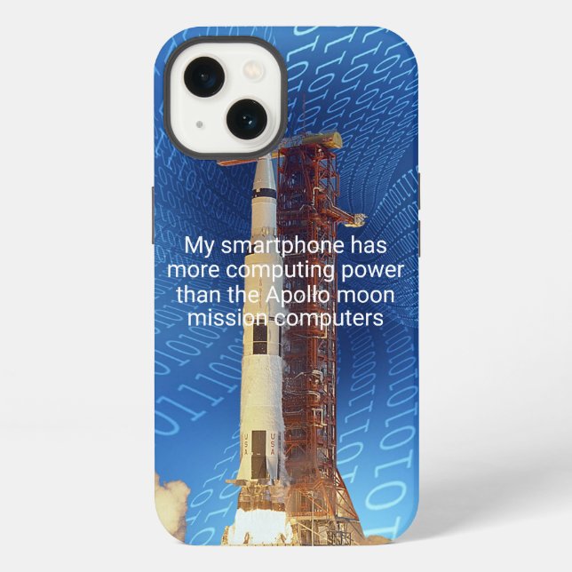 Funda Para iPhone Estuche para iPhone Apollo 11 Computing Power Fund (Reverso )