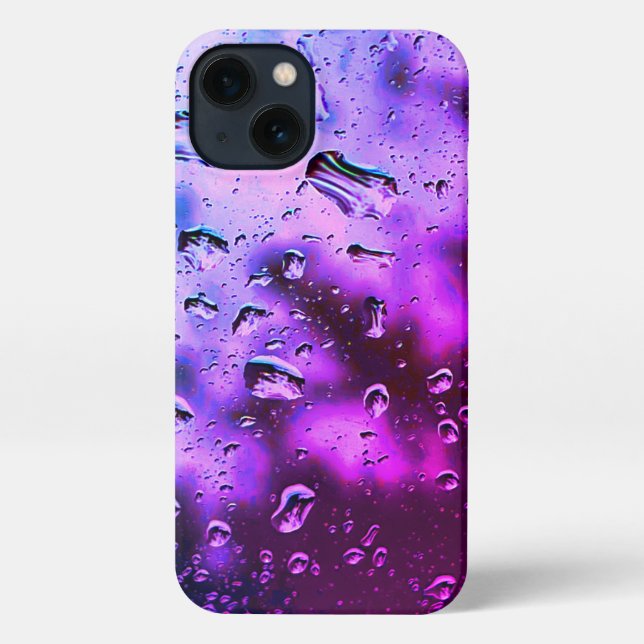 Funda Para iPhone Estuche para iPhone - Arte de lluvia original - Pu (Reverso )
