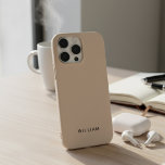 Funda Para iPhone 16 Pro Estuche para iPhone Beige personalizado con Person<br><div class="desc">Añada un toque de elegancia a sus productos básicos diarios con este estuche personalizado para iPhone Beige. Con un suave y elegante fondo beige y tu nombre personalizado en una fuente de moda, este estuche de teléfono es perfecto para mostrar tu estilo único. Diseñado tanto para la belleza como para...</div>