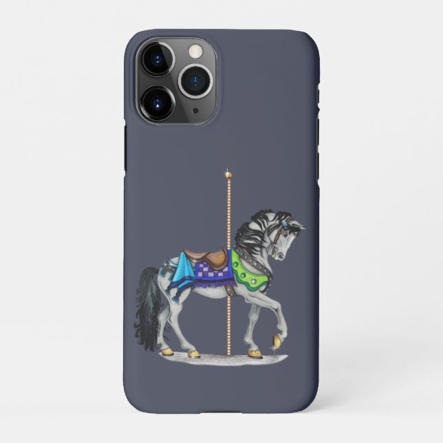Funda Para iPhone Estuche para iPhone Carousel Horse Funda-Mate (Reverso)