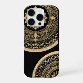 Funda Para iPhone 16 Pro Estuche para iPhone con Mandala art Design