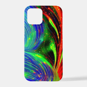 Funda Para iPhone 12 Pro Estuche para iPhone Cosmic Neon Flow - Resumen roj