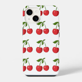 Funda Para iPhone 14 Estuche para iPhone Cute Red Cherry Bow - para tod