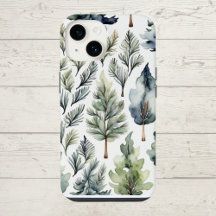 Estuche para iPhone de árbol de abetos práctico y