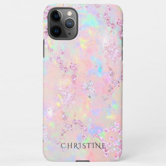 Funda Para iPhone 11Pro Max estuche para iPhone de diseño mineral opal