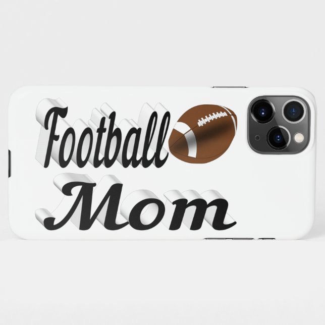 Funda Para iPhone Estuche para iPhone de Football Mom (Reverso horizontal)