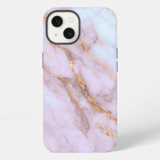 Estuche para iPhone de Mármol rosa y dorado - Seri